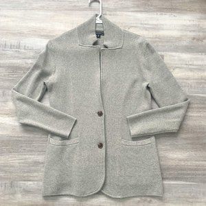 J Crew Mercantile Gray Sweater Blazer Size XS